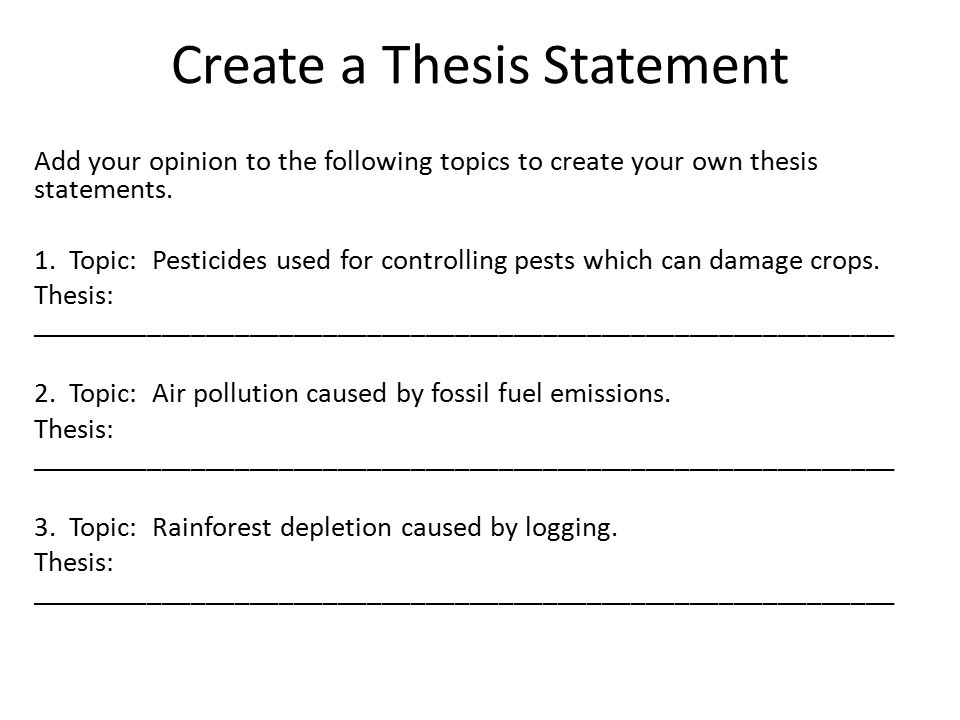 Fossil fuel emissions thesis statement